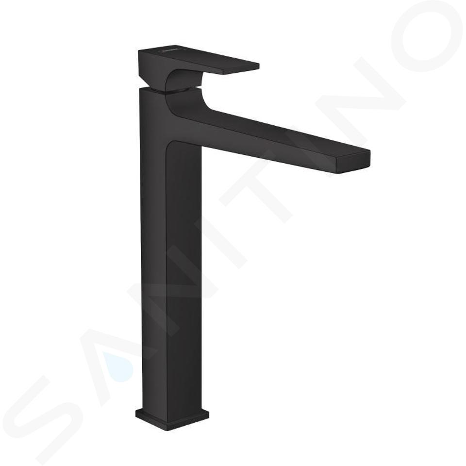 Hansgrohe Metropol - Baterie lavoar cu evacuare Push-Open, negru mat 32512670