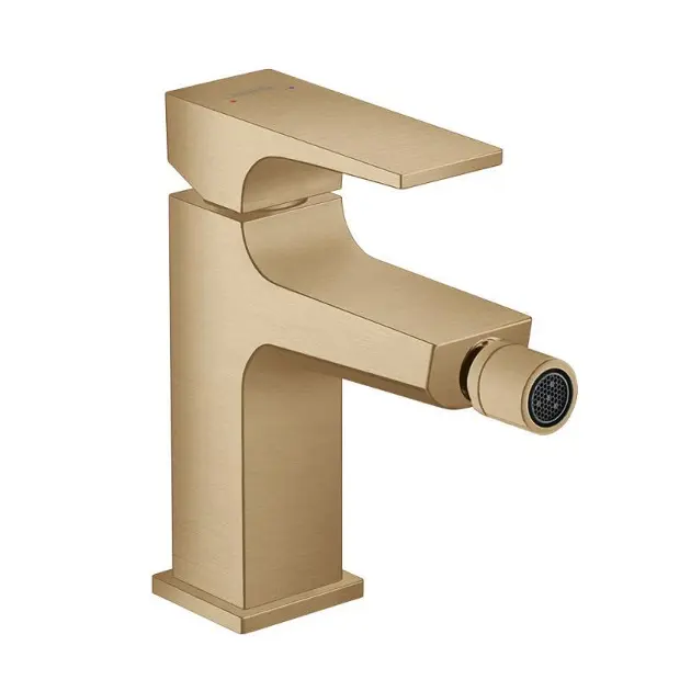 Hansgrohe Metropol - Grifo de bidé con desagüe Push-Open, bronce cepillado 32520140