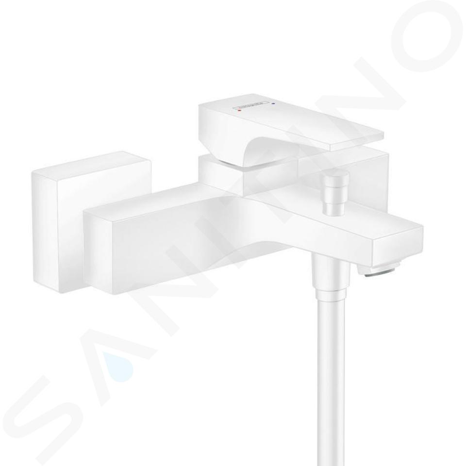 Hansgrohe Metropol - Miscelatore per vasca da bagno, bianco opaco 32540700