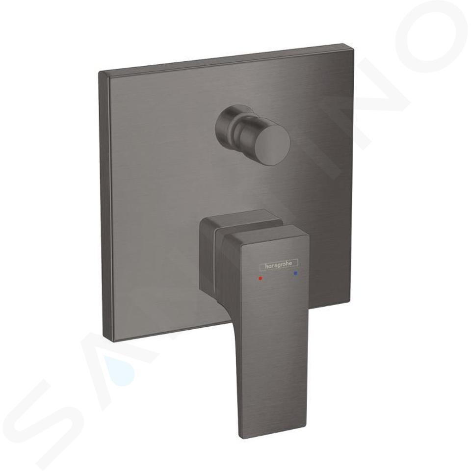 Hansgrohe Metropol - Miscelatore ad incasso per vasca da bagno, cromo nero spazzolato 32545340