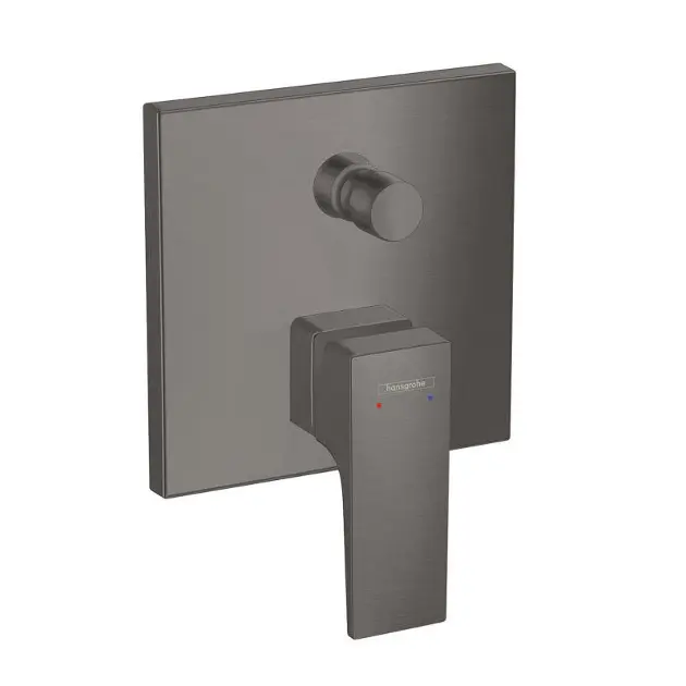 Hansgrohe Metropol - Miscelatore ad incasso per vasca da bagno con combinazione di sicurezza, cromo nero spazzolato 32546340