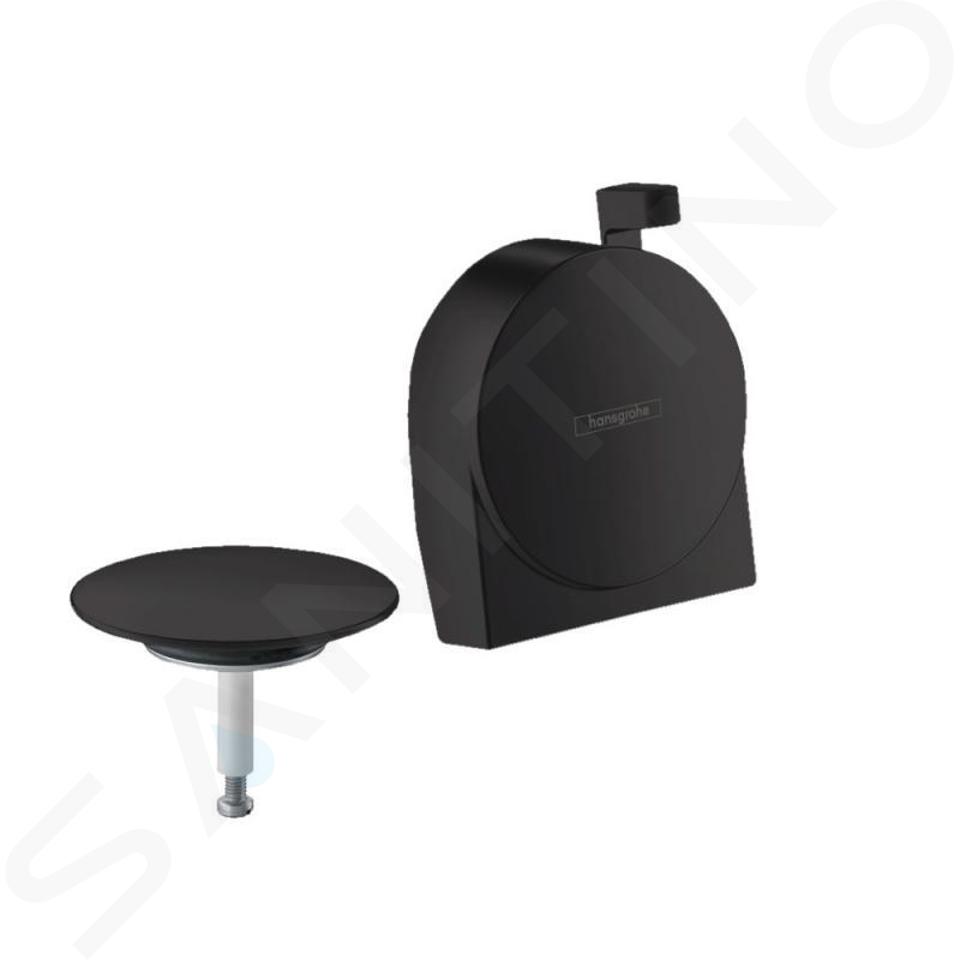 Hansgrohe Exafill S - Set de finiton de garniture de vidage pour baignoire, noir mat 58117670