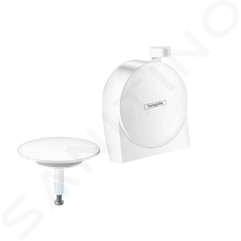 Hansgrohe Exafill S - Element zewnętrzny do syfonu wannowego, biały mat 58117700