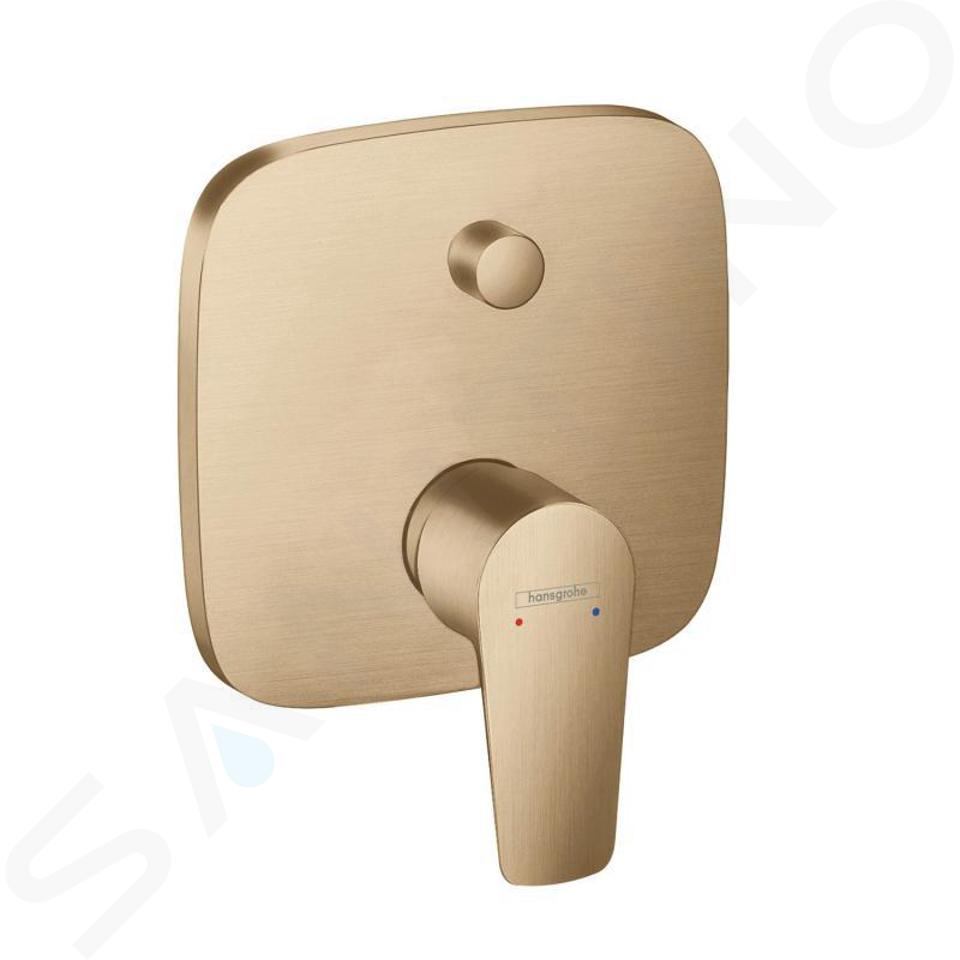 Hansgrohe Talis E - Grifo empotrado para bañera con combinación de seguridad, bronce cepillado 71474140