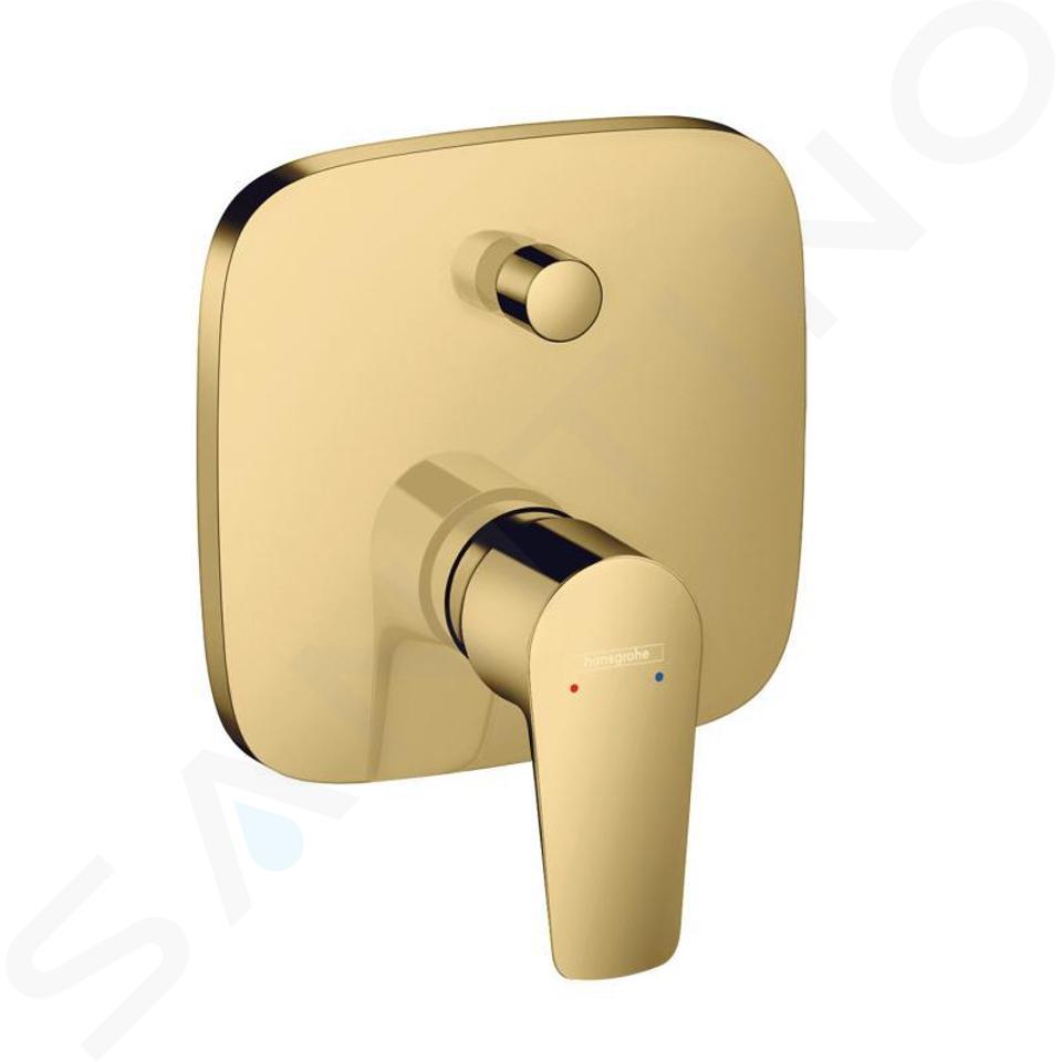 Hansgrohe Talis E - Baterie cadă, încastrată, cu combinație de siguranță, aspect auriu lucios 71474990