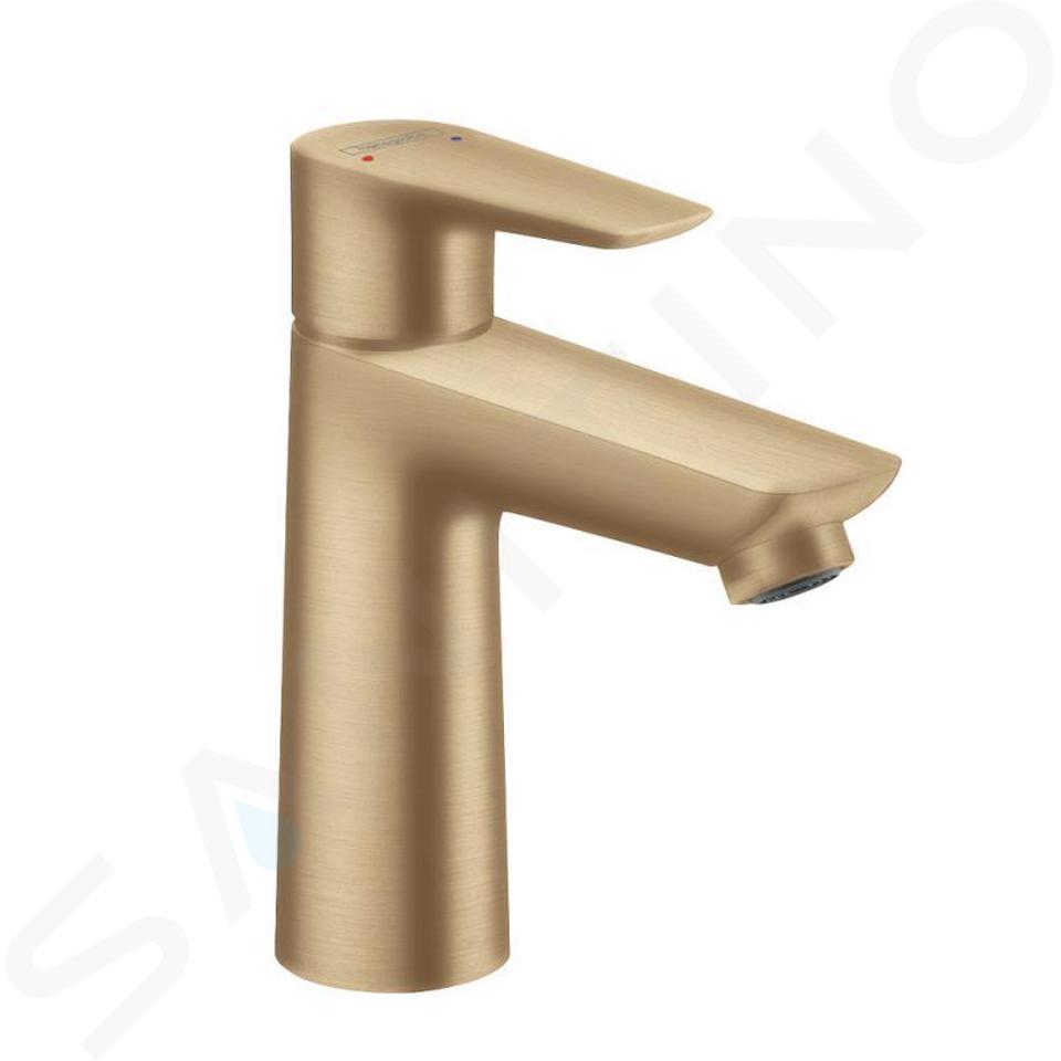 Hansgrohe Talis E - Wastafelkraan met afvoergarnituur, geborsteld brons 71710140