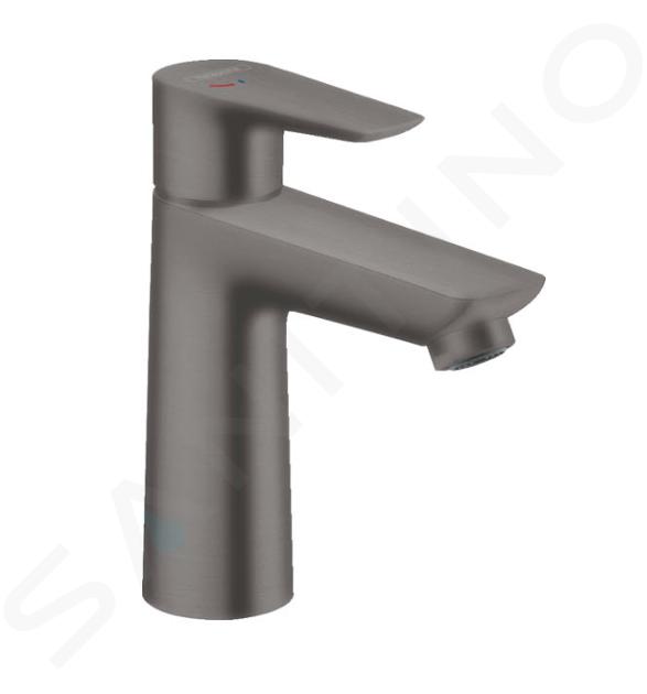 Hansgrohe Talis E - Mitigeur d'évier avec garniture de vidage, CoolStart, chrome noir brossé 71713340