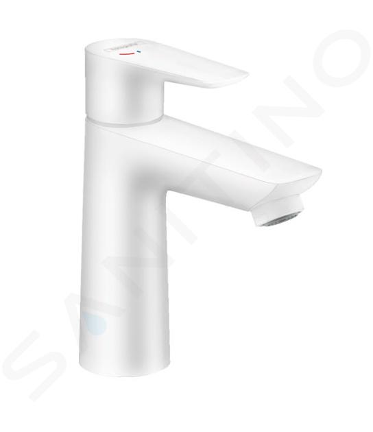 Hansgrohe Talis E - Bateria umywalkowa z odpływem, CoolStart, biały mat 71713700