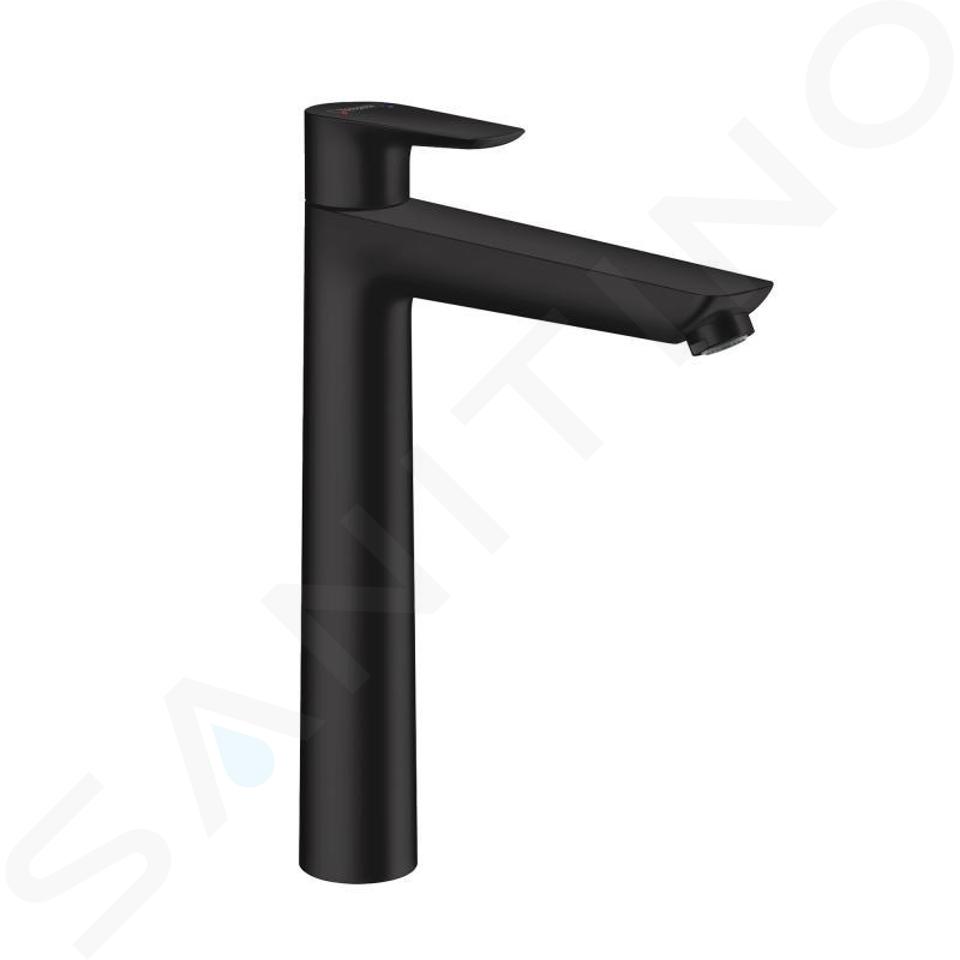 Hansgrohe Talis E - Waschtischarmatur mit Ablaufgarnitur, schwarzmatt 71716670