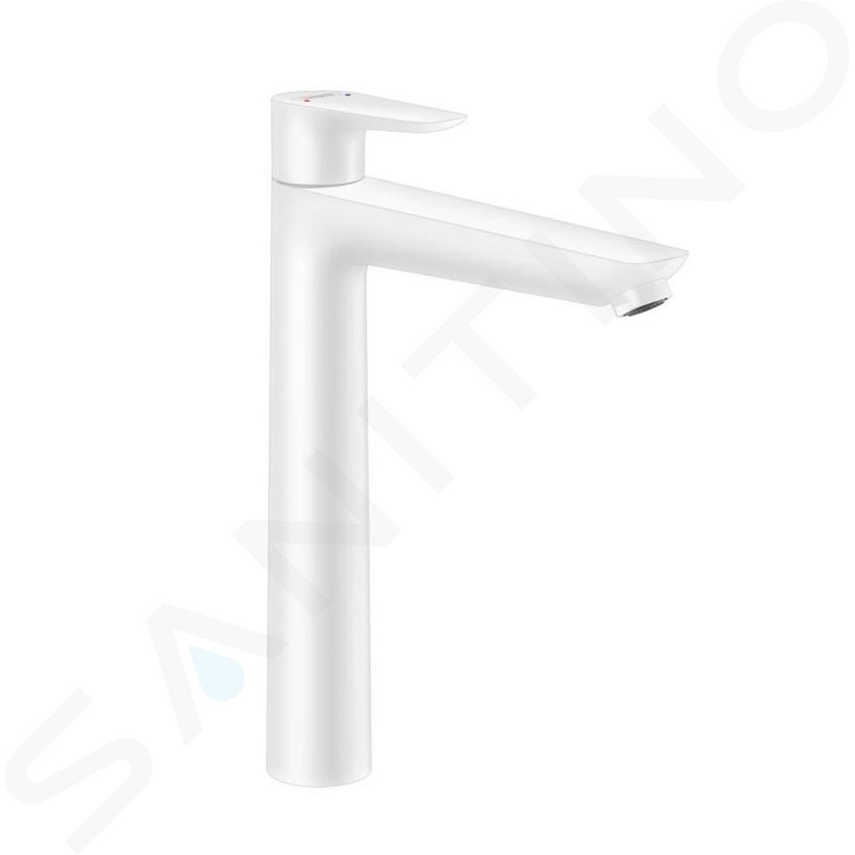 Hansgrohe Talis E - Miscelatore da lavabo, con sistema di scarico, bianco opaco 71716700