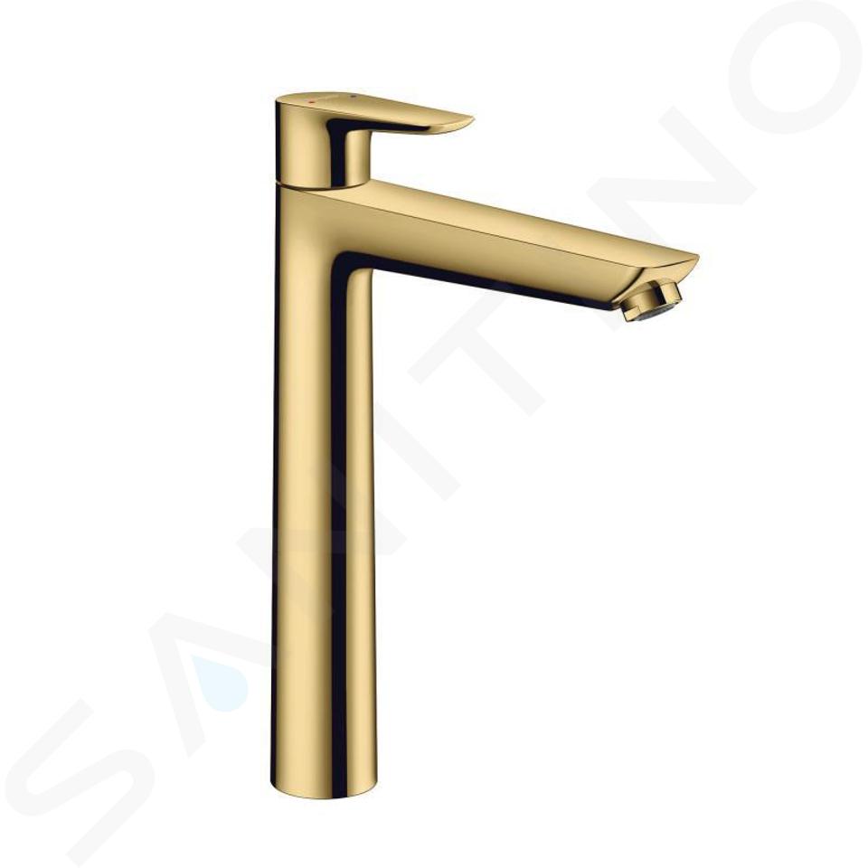 Hansgrohe Talis E - Wastafelkraan met afvoergarnituur, gepolijst goud 71716990