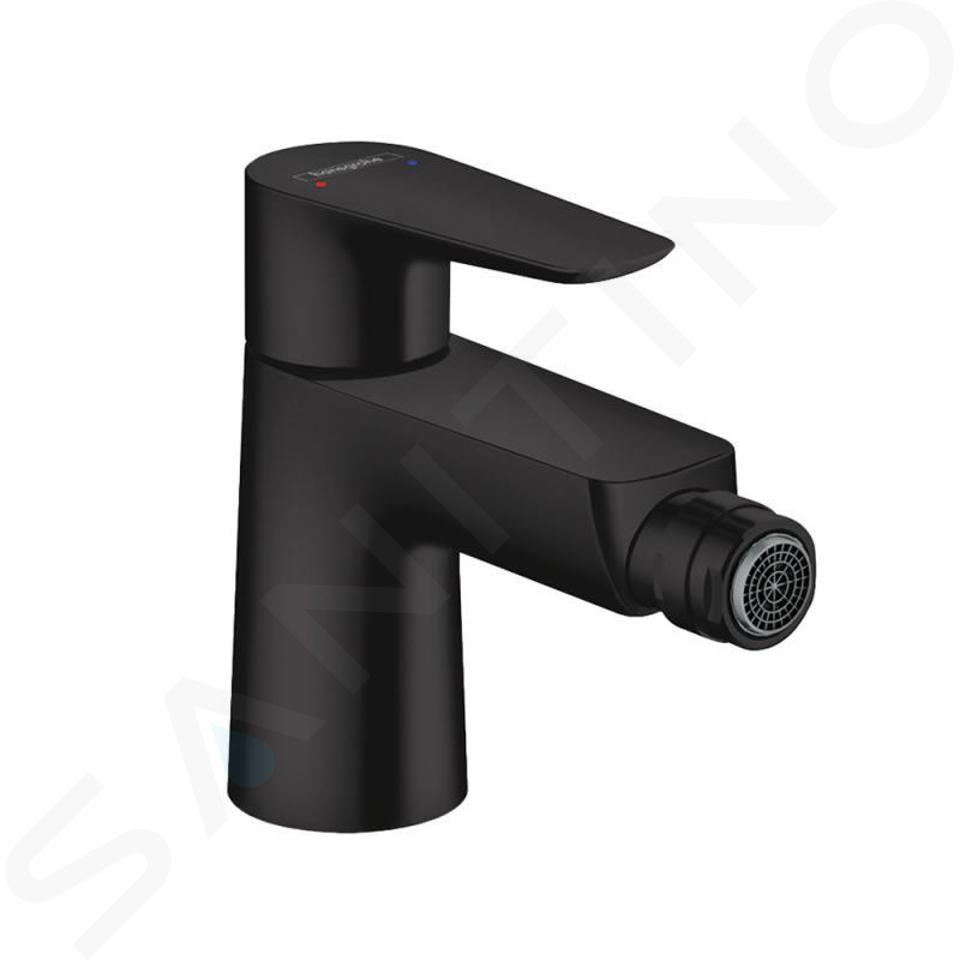 Hansgrohe Talis E - Baterie bideu cu evacuare, negru mat 71720670