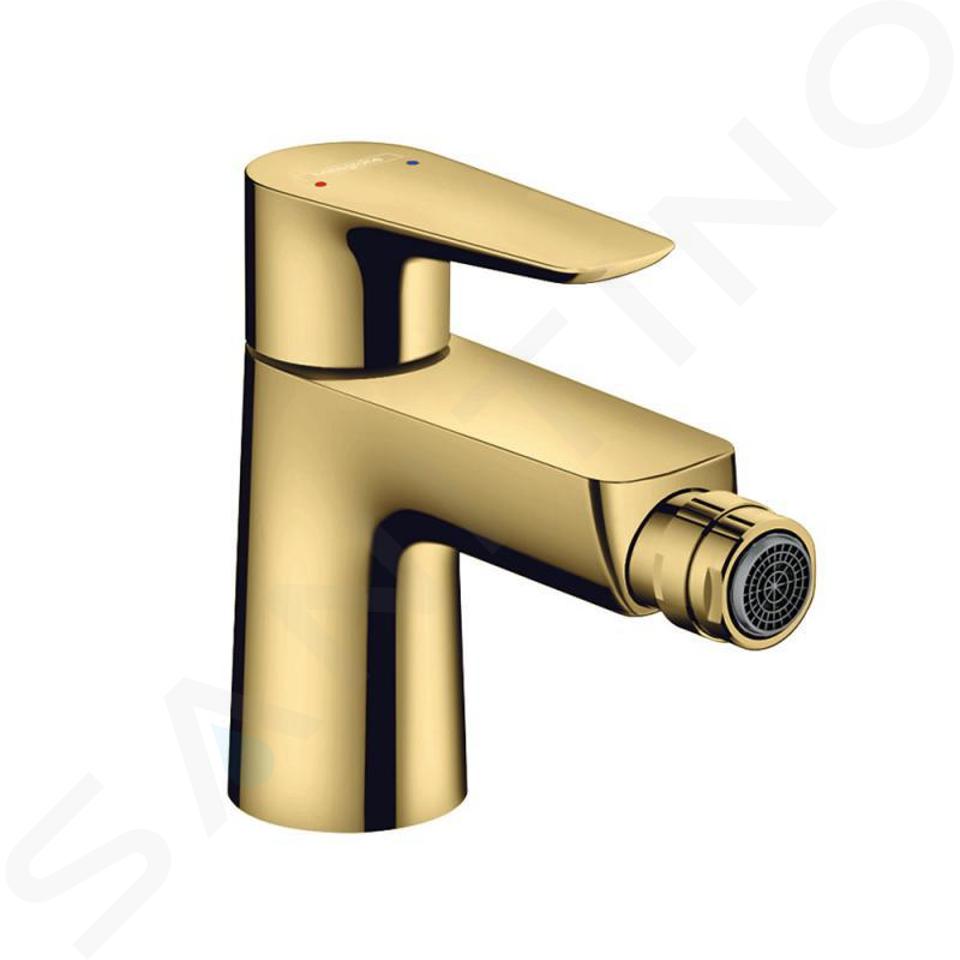 Hansgrohe Talis E - Miscelatore per bidet, con sistema di scarico, color oro lucido 71720990