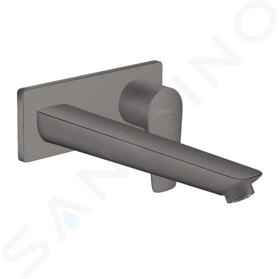 Hansgrohe Talis E - Grifo de lavabo empotrado, cromo negro cepillado 71734340