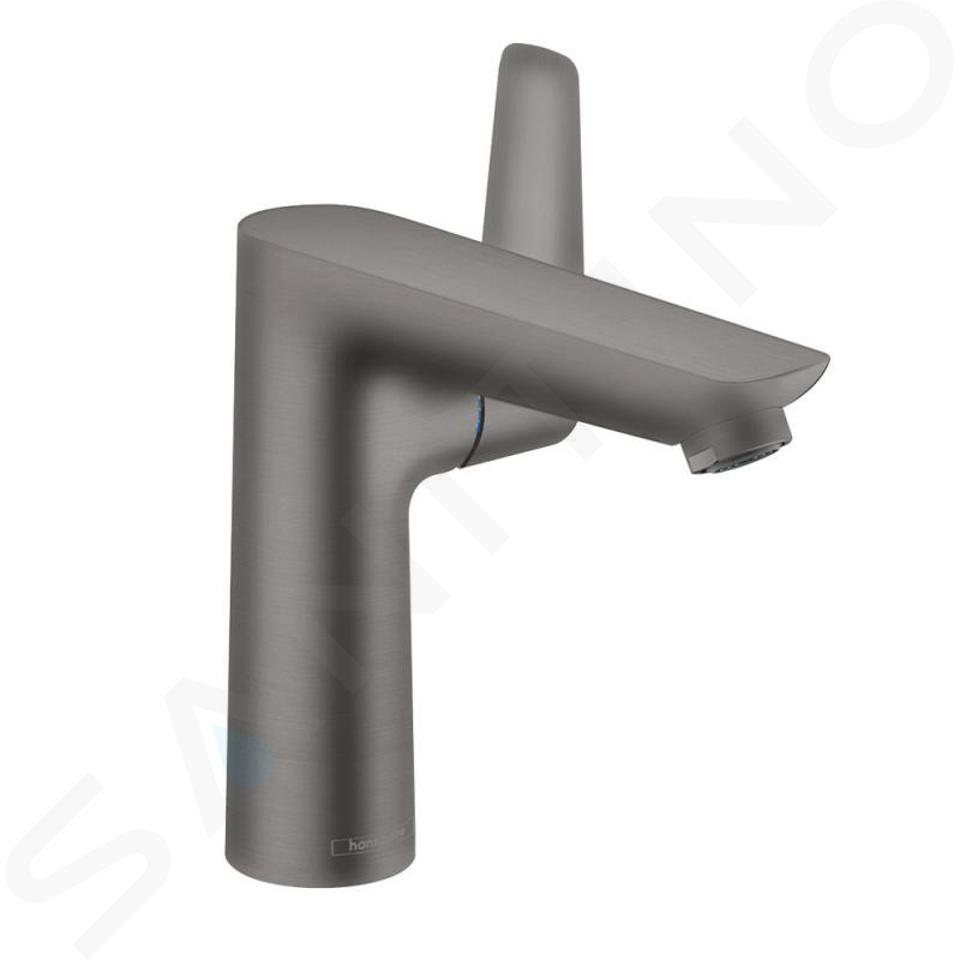 Hansgrohe Talis E - Wastafelkraan met afvoergarnituur, geborsteld zwart chroom 71754340