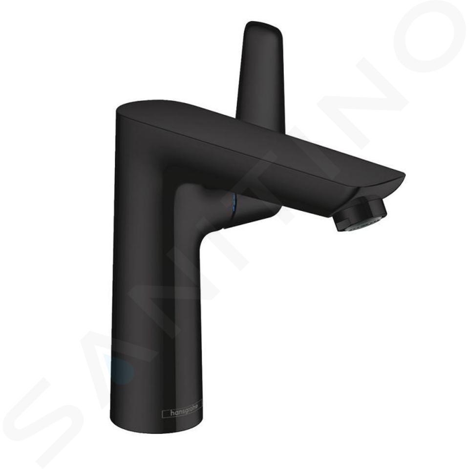 Hansgrohe Talis E - Baterie lavoar cu evacuare, negru mat 71754670