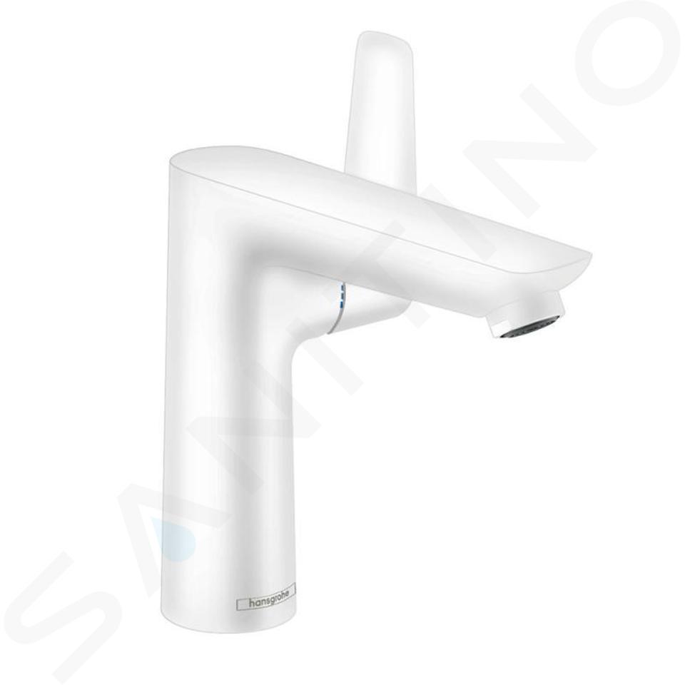 Hansgrohe Talis E - Bateria umywalkowa z odpływem, kolor biały mat 71754700