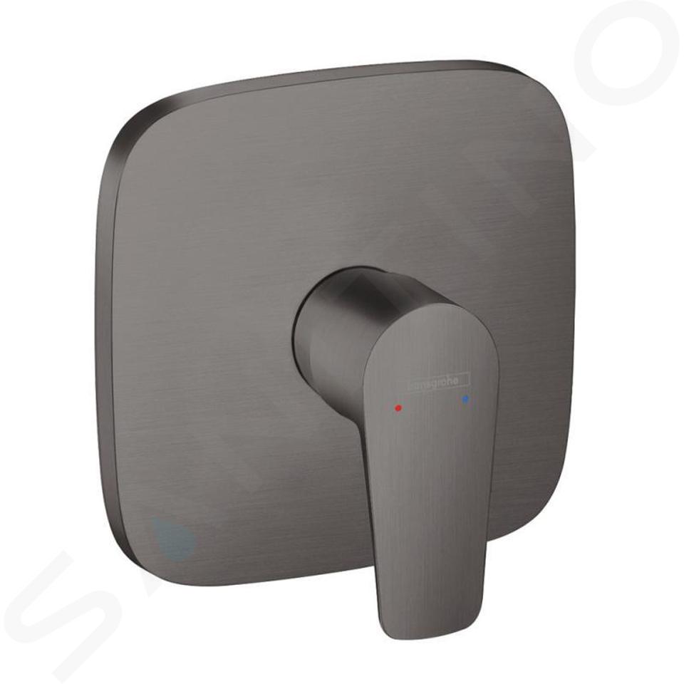 Hansgrohe Talis E - Bateria prysznicowa podtynkowa, czarny szczotkowany chrom 71765340