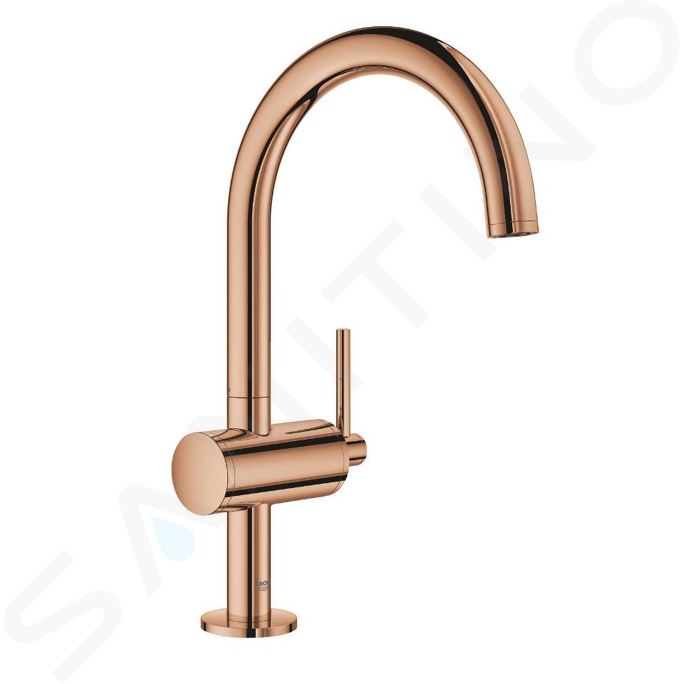 Grohe Atrio - Umývadlová batéria s výpusťou a otočným výtokom, veľkosť L, Warm Sunset 32042DA3
