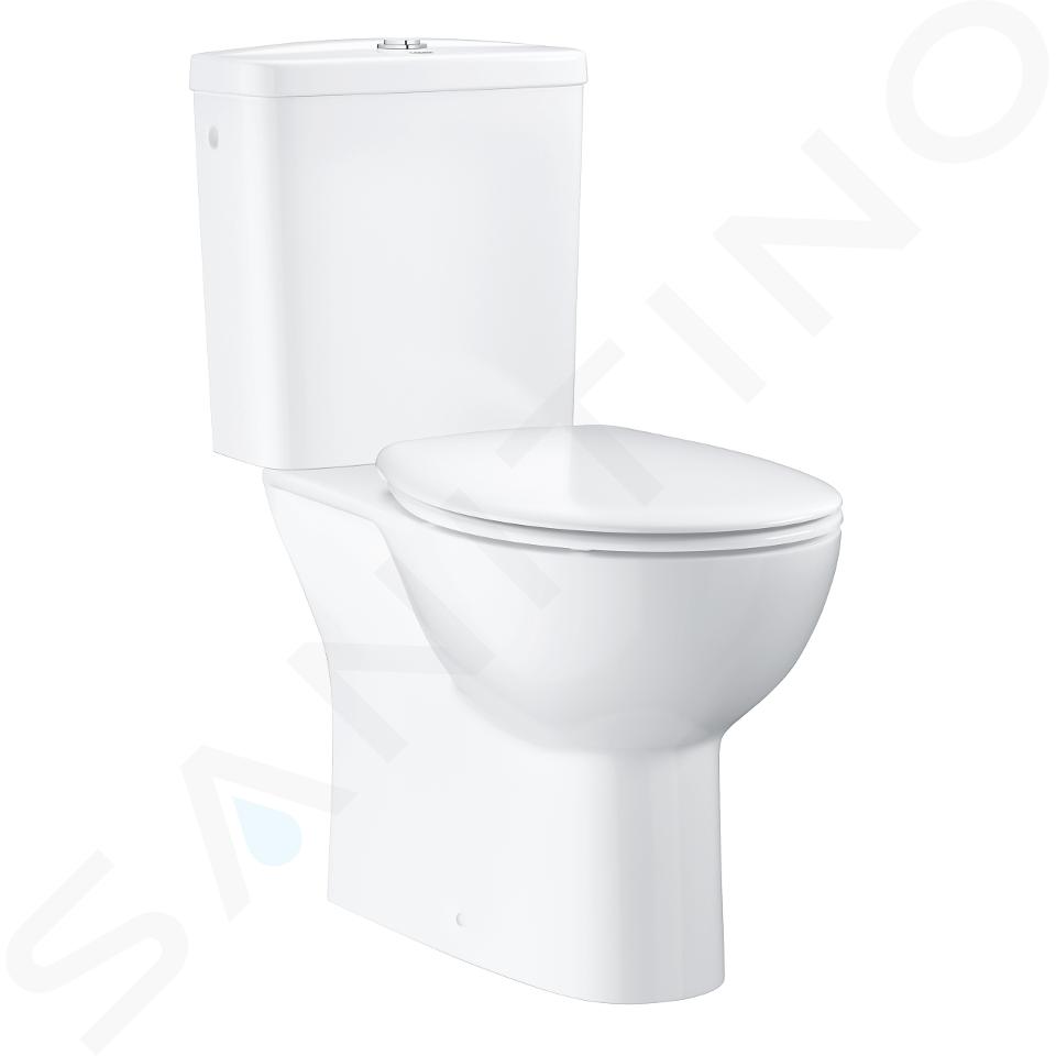 Grohe Bau Ceramic - WC kombi súprava s nádržkou a doskou softclose, rimless, alpská biela 39346000