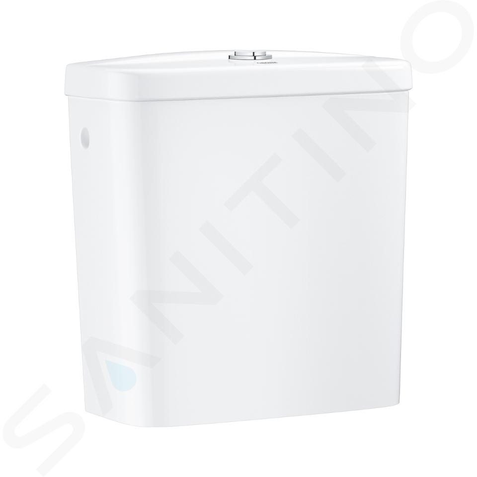 Grohe Bau Ceramic - Réservoir de chasse, 34x15 cm, alimentation latérale, blanc alpin 39494000