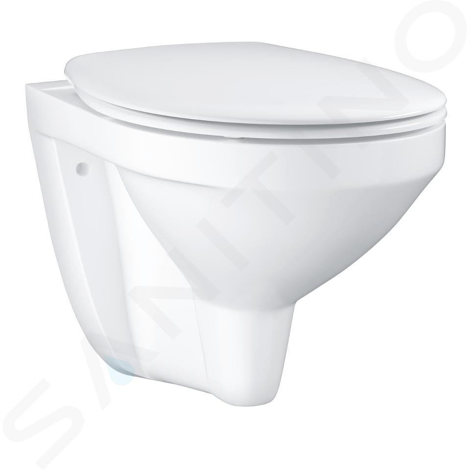 Grohe Bau Ceramic - Inodoro suspendido con asiento, blanco alpino 39497000