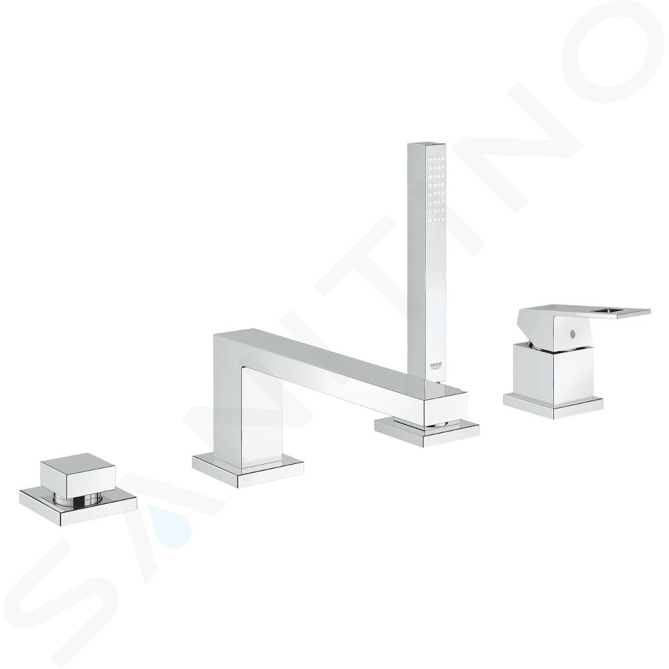 Grohe Eurocube - Miscelatore bordovasca, montaggio a 4 fori, cromo 19897001