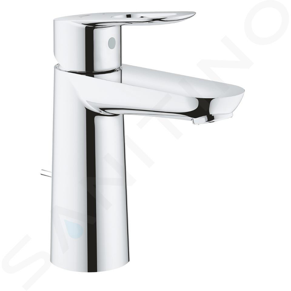 Grohe BauLoop - Waschtischarmatur mit Ablaufgarnitur, verchromt 23762000