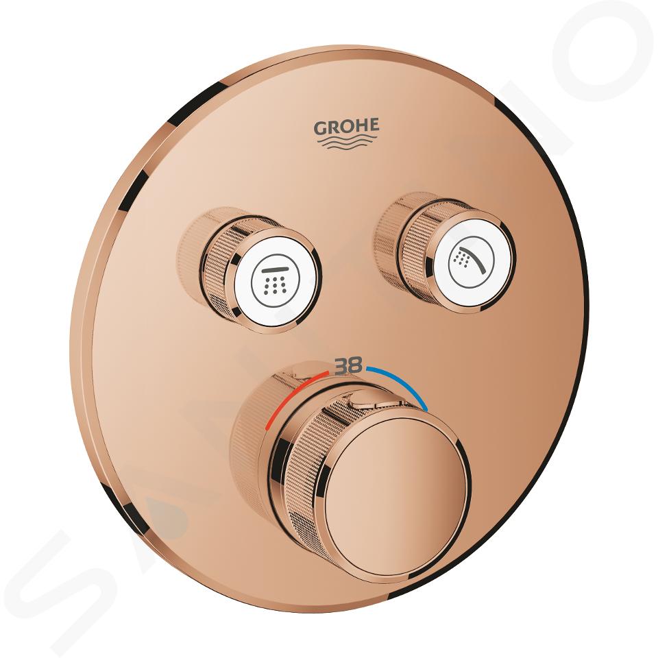 Grohe Grohtherm SmartControl - Baterie termostatată de duș cu montare încastrată, 2 ventile, Warm Sunset 29119DA0