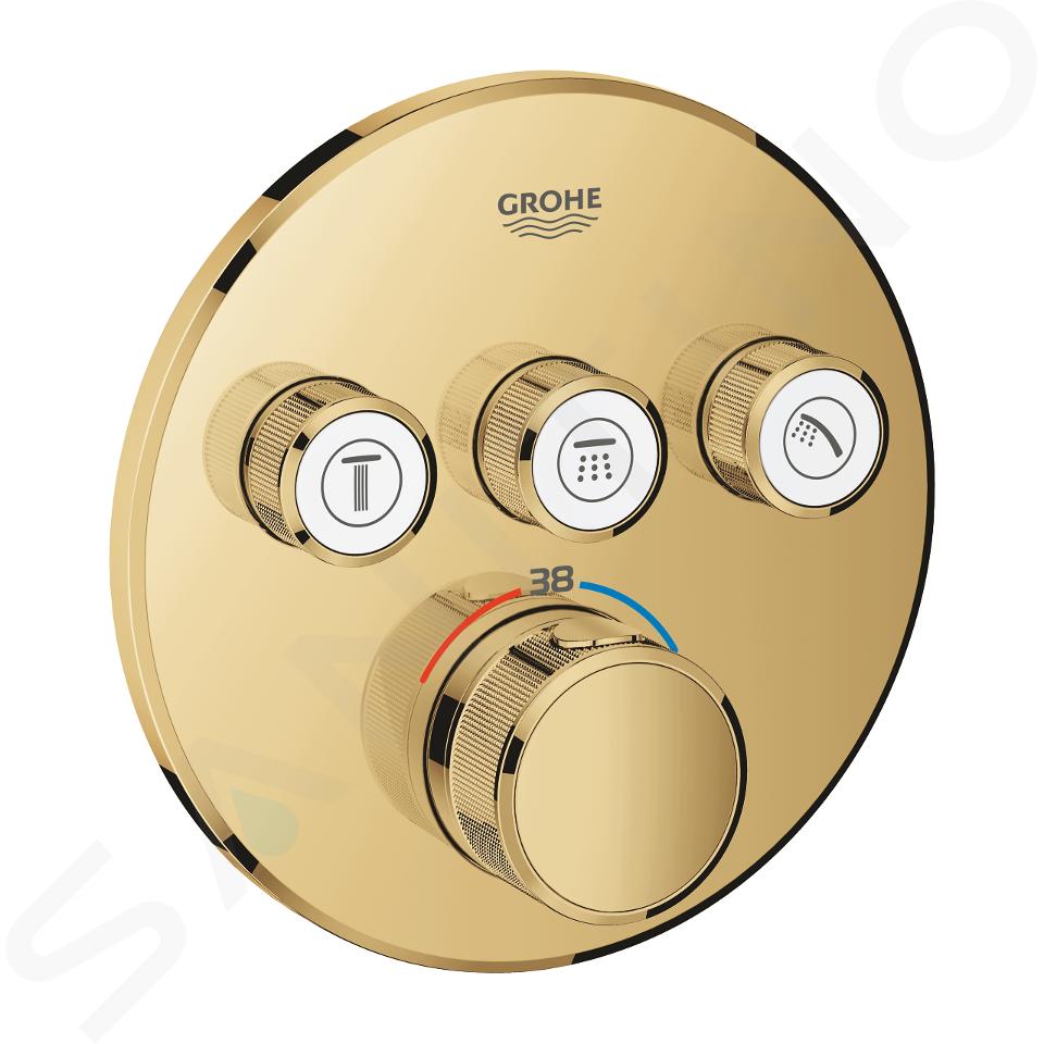 Grohe Grohtherm SmartControl - Baterie termostatată de duș cu montare încastrată, 3 ventile, Cool Sunrise 29121GL0