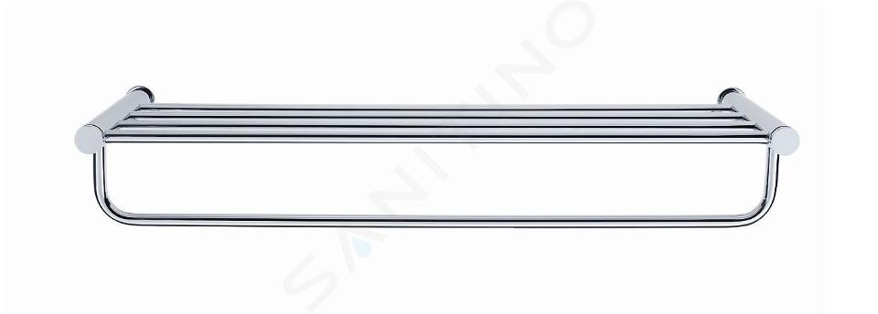 Duravit D-Code - Tray met handdoekhouder, 600 mm, chroom 0099251000