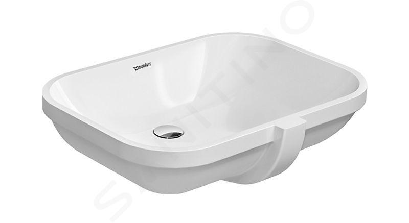 Duravit D-Code - Vasque à encastrer 560x400 mm, sans trou, blanc alpin 0338560000