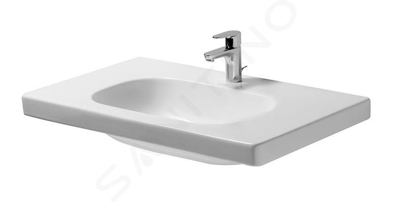 Duravit D-Code - Lavoar Med, 85x48 cm, cu 1 orificiu pentru baterie, alb alpin 03528500002