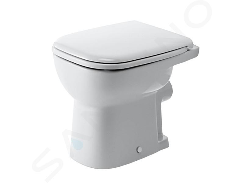 Duravit D-Code - Stojící WC, zadní odpad, ploché splachování, s HygieneGlaze, alpská bílá 21090920002