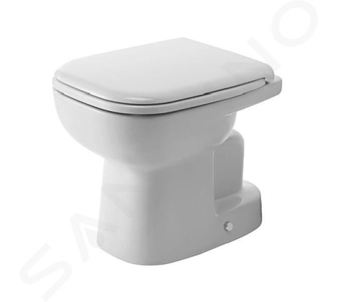 Duravit D-Code - WC à poser, évacuation verticale, blanc 21100100002