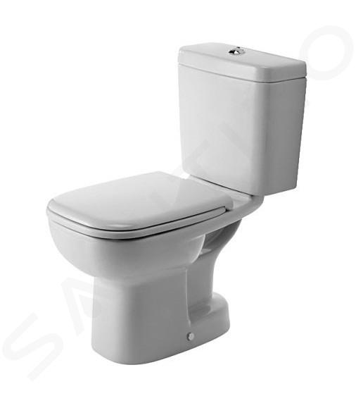 Duravit D-Code - Vas de toaletă monobloc, scurgere verticală, alb alpin 21110100002