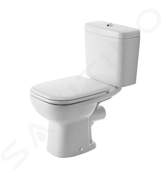 Duravit D-Code - Duoblokpot, afvoer naar achter, wit 21110900002