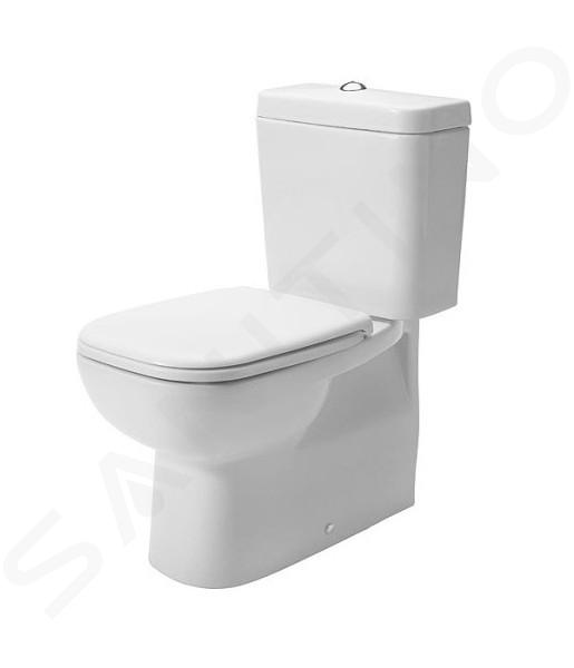 Duravit D-Code - WC à poser, évacuation Vario, blanc 21180900002