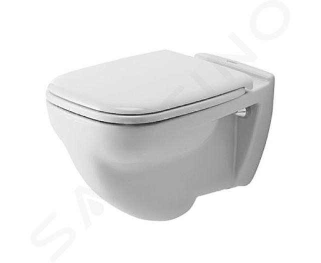 Duravit D-Code - Toaleta wisząca, spłukiwana płasko, kolor alpejski 22100900002