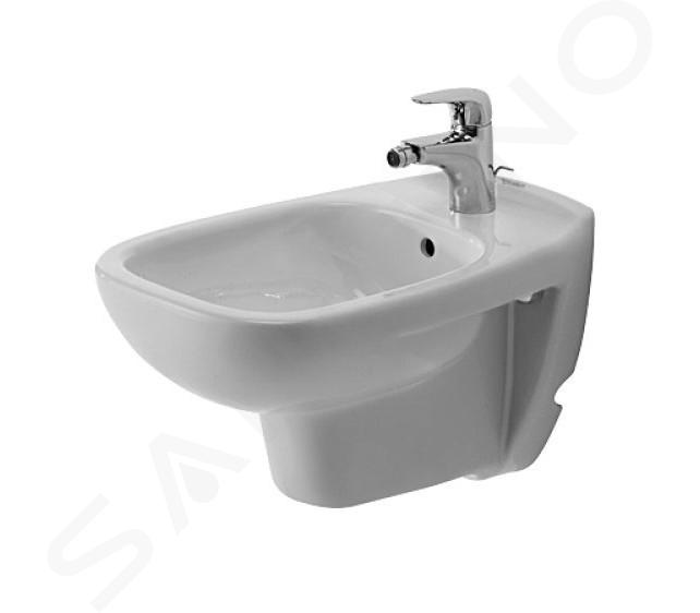 Duravit D-Code - Bidet wiszący, 355x545 mm, otwór na baterię, biały 22571500002