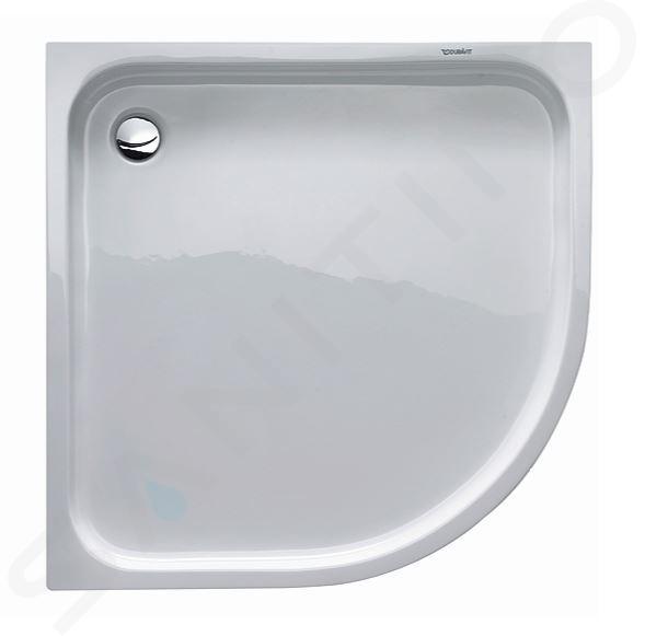 Duravit D-Code - Sprchová vanička čtvrtkruhová 900x900 mm, alpská bílá 720108000000000