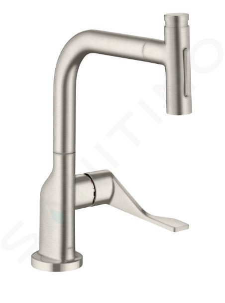 Axor Citterio - Mitigeur d'évier avec douchette extractible, sBox, aspect inox 39862800