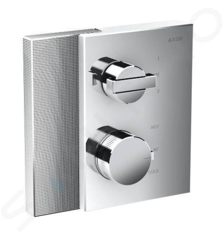 Axor Edge - Afbouwdeel voor thermostaat, 2 functies, chroom/diamond cut 46761000