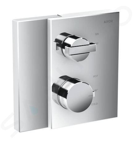 Axor Edge - Robinet thermostatique de douche encastré avec robinet d'arrêt, chrome 46750000