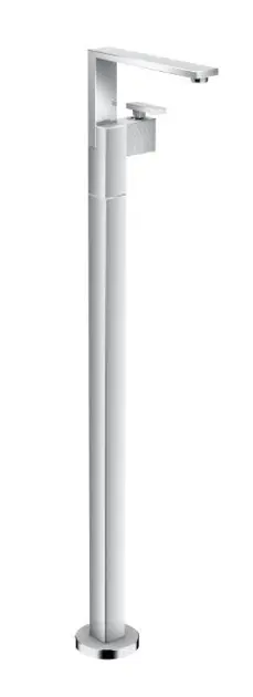 Axor Edge - Grifo de lavabo de suelo con desagüe, cromo/corte de diamante 46041000