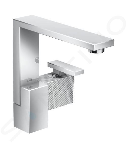 Axor Edge - Wastafelkraan met afvoergarnituur, chroom/diamond cut 46021000