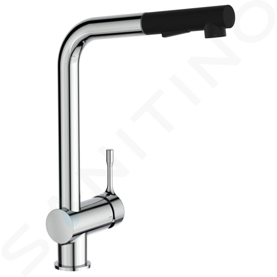 Ideal Standard Ceralook - Grifo de cocina con ducha extraíble, cromo BC178AA