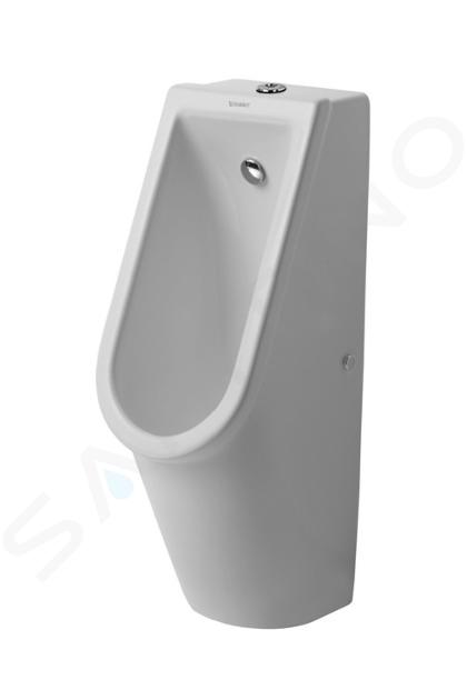 Duravit Starck 3 - Pisoár, horní přívod vody, Rimless, s HygieneGlaze, alpská bílá 0826252000