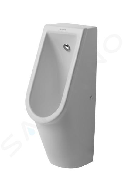 Duravit Starck 3 - Urinario, entrada de agua posterior, Rimless, blanco alpino 0827250000