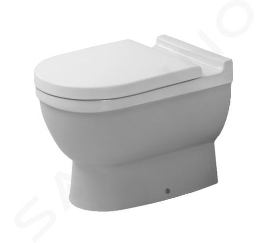 Duravit Starck 3 - Stojąca toaleta, odpływ tylny, z powłoką HygieneGlaze, biel alpejska 0124092000